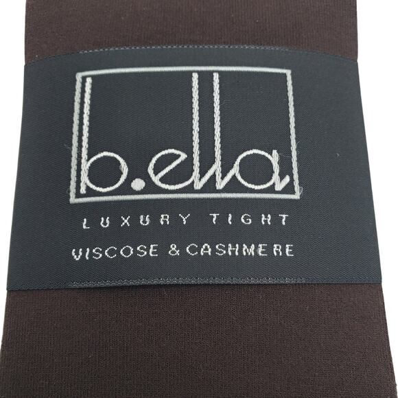 Italian Cashmere Tights Espresso Brown SMALL B.ella Georgia Viscose Blend NWT - Picture 6 of 6